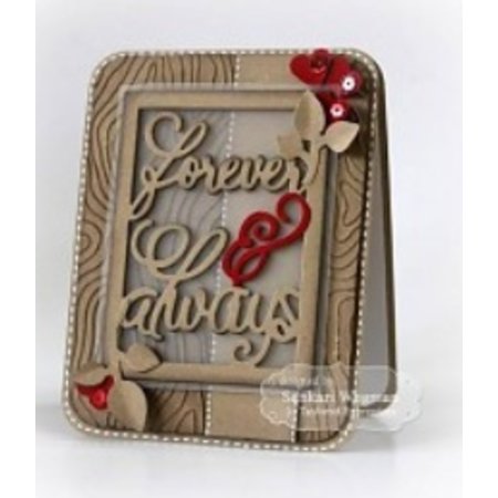 Taylored Expressions Embossingfolder, motivo madeira