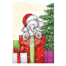 Clear stamps, set Bella on Present