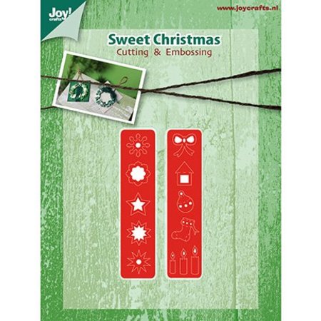 Joy!Crafts und JM Creation Stampen en Embossing stencil, kerstversiering voor Kranz (Kh428759-6002 / 2039)