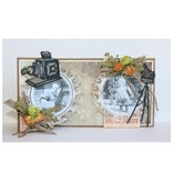 Joy!Crafts und JM Creation Stamping and Embossing stencil, Joy Crafts, camera on stand, Zauberlaterne