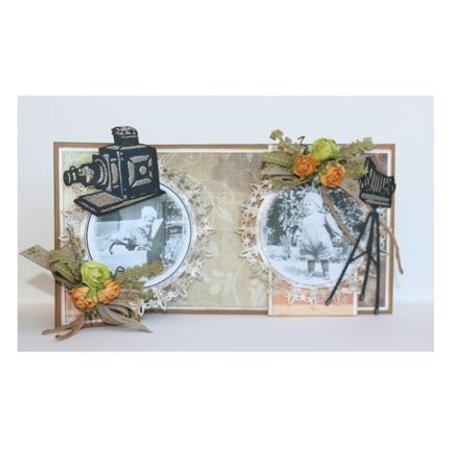 Joy!Crafts und JM Creation Stamping and Embossing stencil, Joy Crafts, camera on stand, Zauberlaterne