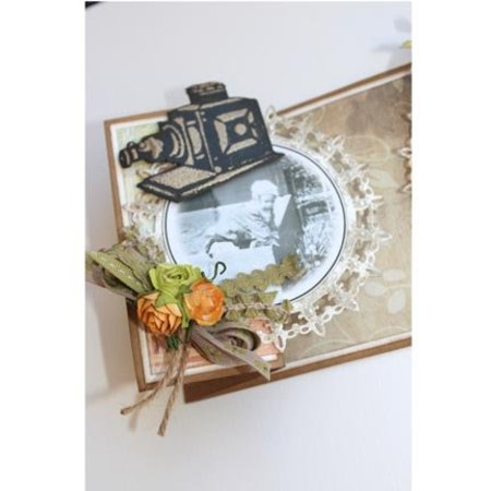 Joy!Crafts und JM Creation Stamping and Embossing stencil, Joy Crafts, camera on stand, Zauberlaterne