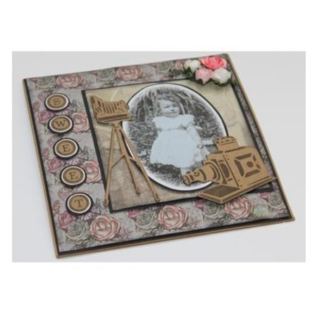 Joy!Crafts und JM Creation Stamping and Embossing stencil, Joy Crafts, camera on stand, Zauberlaterne
