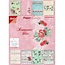 Joy!Crafts und JM Creation Blocco della carta, A5 - romantiche Bloc (rose e rondini)