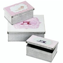 Tilda mini-latas Jogo 3 peças