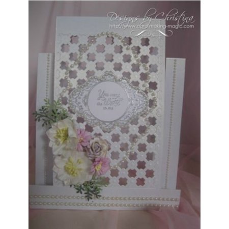 Spellbinders und Rayher Spell stempling og Embossing sjablong, Shapeabilities, fram og tilbake