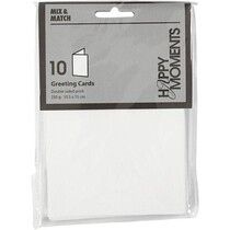 Letter card size 10,5x15 cm, white, 10 pieces