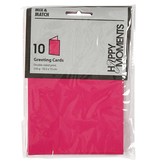 KARTEN und Zubehör / Cards Letter card size 10,5x15 cm, pink / pink, 10 pieces