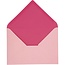 KARTEN und Zubehör / Cards Envelope, size 11,5x16 cm, pink / pink, 10 pieces
