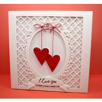 Spellbinders stempelen en embossing stencil, Shapeabilities, rasterpatroon