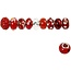 Schmuck Gestalten / Jewellery art Contas de vidro harmonia, D: 13-15 mm, vermelhos, classificadas 10