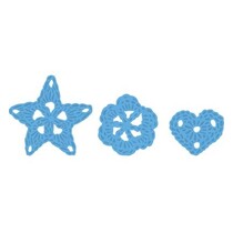Stampaggio e goffratura stencil, Marianne design, Motif: Fiori gehäckelte