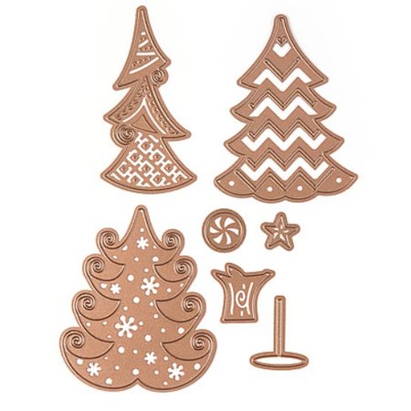 Spellbinders und Rayher Stamping and Embossing stencil, Christmas motive