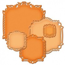 Spellbinders Stamping and Embossing stencil, Spellbinders nestabilities, Elegant decorative frame