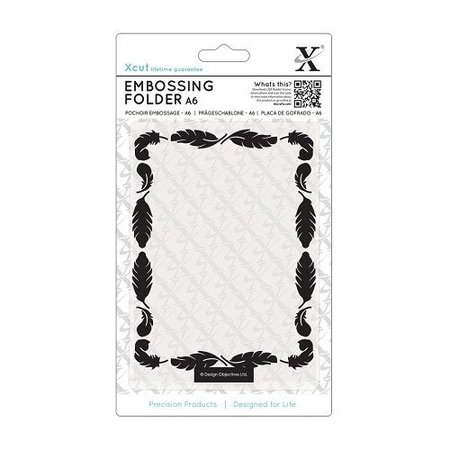 X-Cut / Docrafts A6 emboss.templ - ramme fjærer