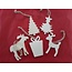 Objekten zum Dekorieren / objects for decorating 5 motifs différents de Noël en bois + 1 traîneau en bois EXTRA!