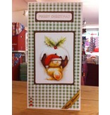 Forever Friends 4 x 3D foglio fustellato di A4 Forever Friends e carta 4 designer con motivi natalizi