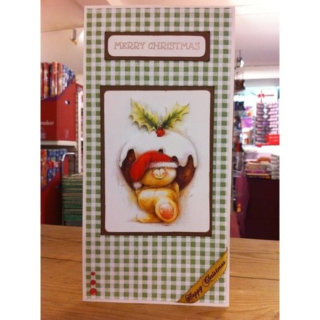 Forever Friends 4 x 3D foglio fustellato di A4 Forever Friends e carta 4 designer con motivi natalizi