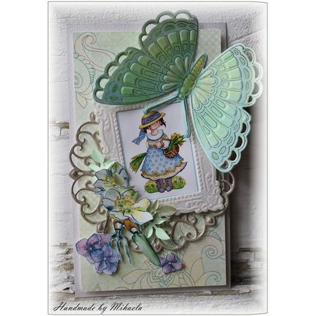 Marianne Design Collectionner papillon Tiny 1, masque + timbre