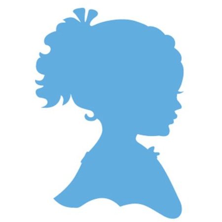 Marianne Design Creatables - Silhouette girl with hair up and with braided hair, 2 girls