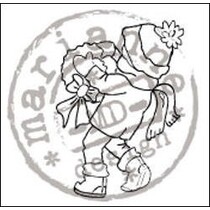 Transparent stamps, Christmas motif