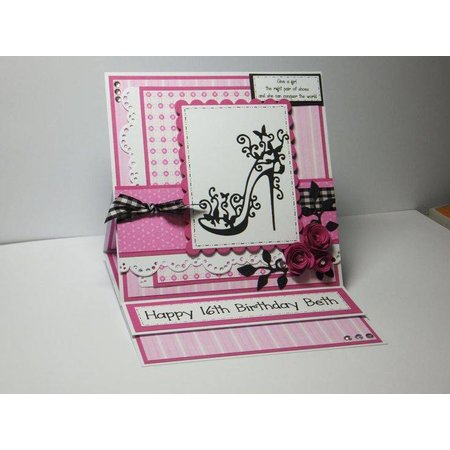 Tattered Lace Stamping and punching template, Tattered Lace, punch template High Heel
