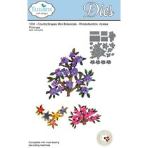 Stempling og Embossing stencil, Elizabeth Craft Design filialer og mini blomster