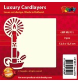 KARTEN und Zubehör / Cards Luxe kaart lay-outs, 3 stuks