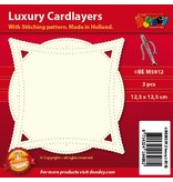 KARTEN und Zubehör / Cards Luxus Karten Layouts, 3 Stück