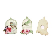 Utsmykning, Birdcage 4,5-5cm, wooden