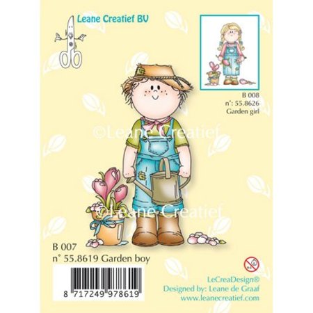 Leane Creatief - Lea'bilities Timbro Trasparente, Giardino ragazzo