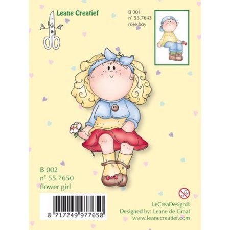 Leane Creatief - Lea'bilities Transparent stamps, flowergirl