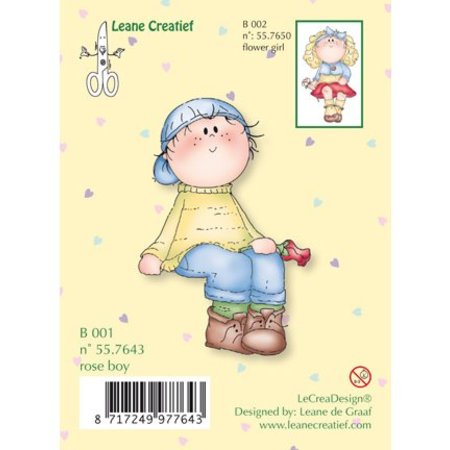 Leane Creatief - Lea'bilities Transparent stempel, blomst dreng