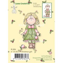 Transparenter Stempel, Christmas girl