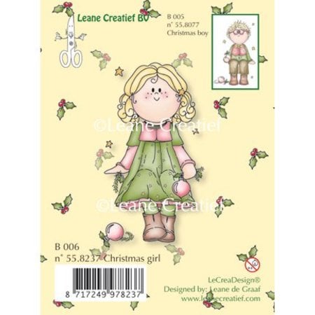 Leane Creatief - Lea'bilities Gennemsigtige frimærker, jul pige