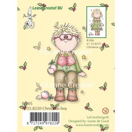 Leane Creatief - Lea'bilities Transparenter Stempel, Christmas boy