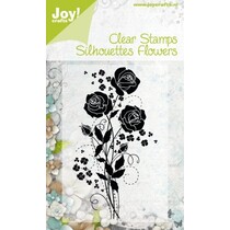Transparent stamps Silhouettes Flower, Rose