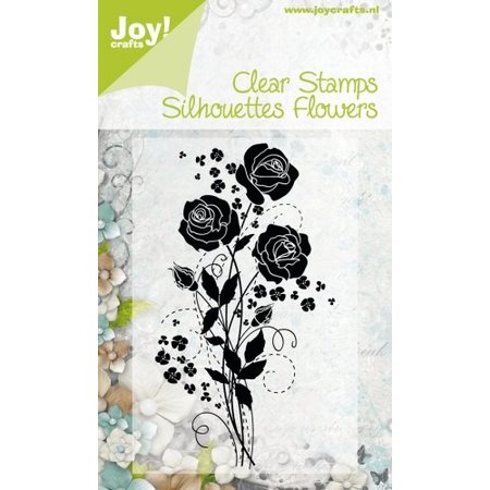 Joy!Crafts und JM Creation Transparenter Stempel, Silhouettes Flower, Rose