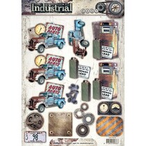 A4 Gestantzte 3D vel, Mannen motieven