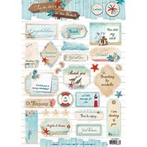 A4 Gestantzte 3D sheet, Summer at the Beach