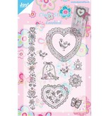 Joy!Crafts und JM Creation Transparenter Stempel, Lovebirds