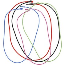 5 Ketting, elastisch, in 5 verschillende kleuren