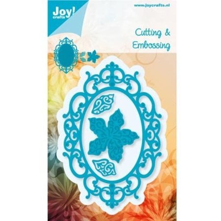Joy!Crafts und JM Creation Stamping and Embossing stencil, frame oval flower