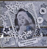 Joy!Crafts und JM Creation Stamping and Embossing stencil, frame rectangle Filigräne, Ov ale frame and label
