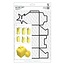 X-Cut / Docrafts Taglio A4 muore (1pc) - Gift Box con collari a stella