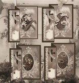 BASTELSETS / CRAFT KITS: Condoglianze pieghevole per 4 carte + buste