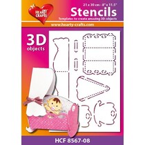 Plastic Mask 3D cradle, size: 21 x 30 cm