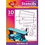 Schablonen und Zubehör für verschiedene Techniken / Templates Aviones 3D Máscara de plástico, Tamaño: 21 x 30 cm