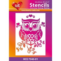 Plastique masque de hibou, Taille: 21 x 30 cm
