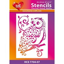 Plastique masque de hibou, Taille: 21 x 30 cm